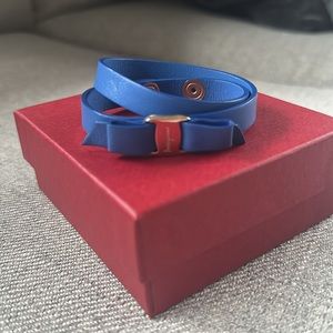 Salvatore Ferragamo leather wrap bracelet